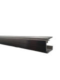 RIEL SUPERIOR SISTEMA 400 DE 6MTS NEGRO ALUMINIO