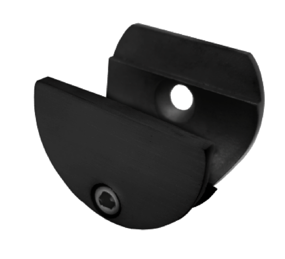 SOPORTE BARRA A MURO SISTEMA COLGANTE NEGRO ACERO INOXIDABLE 304