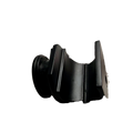 SOPORTE BARRA A VIDRIO SISTEMA COLGANTE NEGRO ACERO INOXIDABLE 304