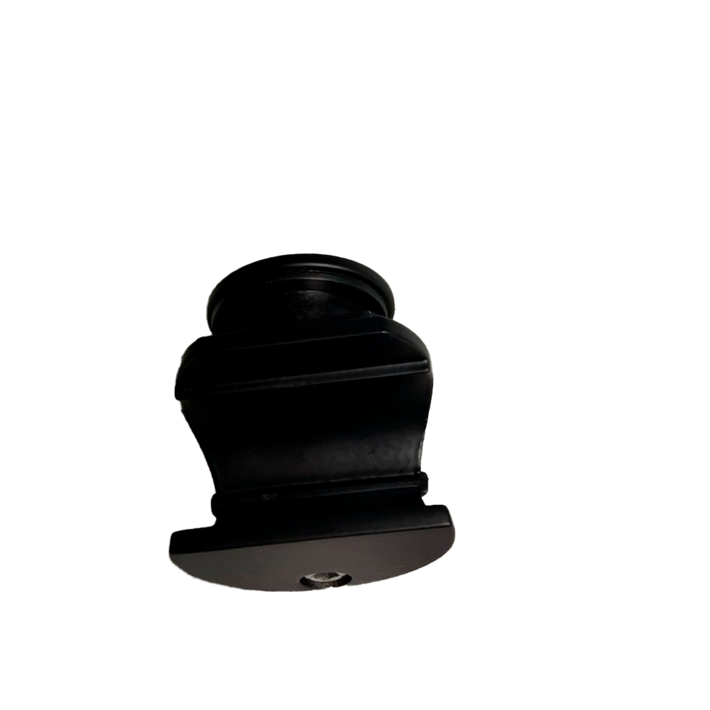 SOPORTE BARRA A VIDRIO SISTEMA COLGANTE NEGRO ACERO INOXIDABLE 304