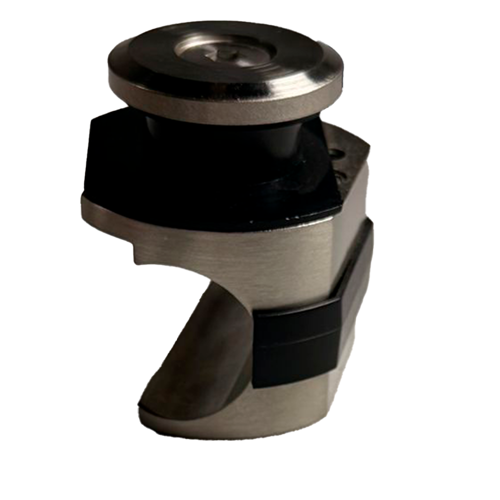 SOPORTE REDONDO DE TUBO A PARED SISTEMA COLGANTE NEGRO ACERO INOXIDABLE 304