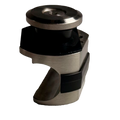 SOPORTE REDONDO DE TUBO A PARED SISTEMA COLGANTE NEGRO ACERO INOXIDABLE 304