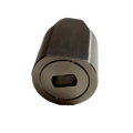 SOPORTE REDONDO DE TUBO A PARED SISTEMA COLGANTE SATIN ACERO INOXIDABLE 304