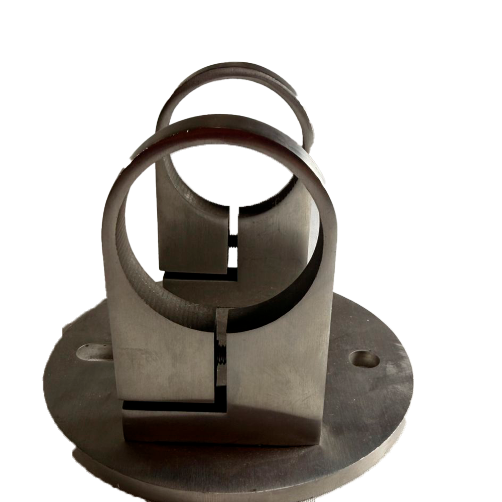 SOPORTE LATERAL PARA POSTE 2 SATIN ACERO INOXIDABLE 304