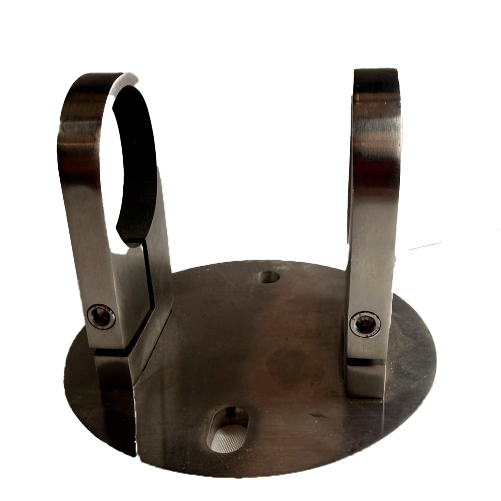 SOPORTE LATERAL PARA POSTE 2 SATIN ACERO INOXIDABLE 304
