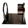 SOPORTE LATERAL REDONDO PARA POSTE 2 SATIN ACERO INOXIDABLE 304