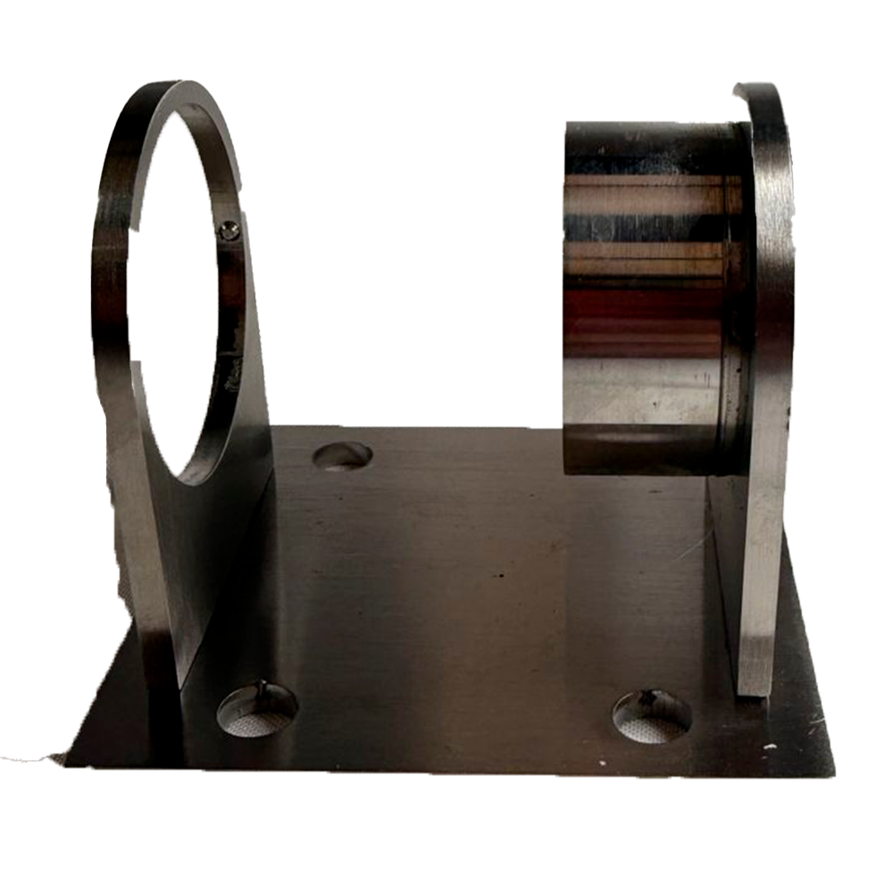 SOPORTE LATERAL REDONDO PARA POSTE 2 SATIN ACERO INOXIDABLE 304