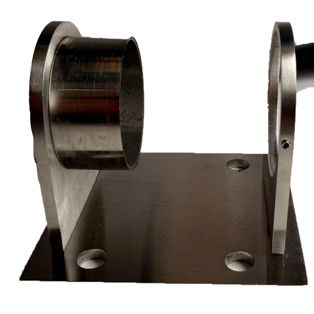 SOPORTE LATERAL REDONDO PARA POSTE 2 SATIN ACERO INOXIDABLE 304