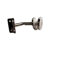SOPORTE TIPO J VIDRIO-PASAMANOS SATIN ACERO INOXIDABLE 304