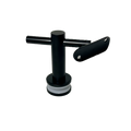 SOPORTE VIDRIO-PASAMANOS NEGRO ACERO INOXIDABLE 304
