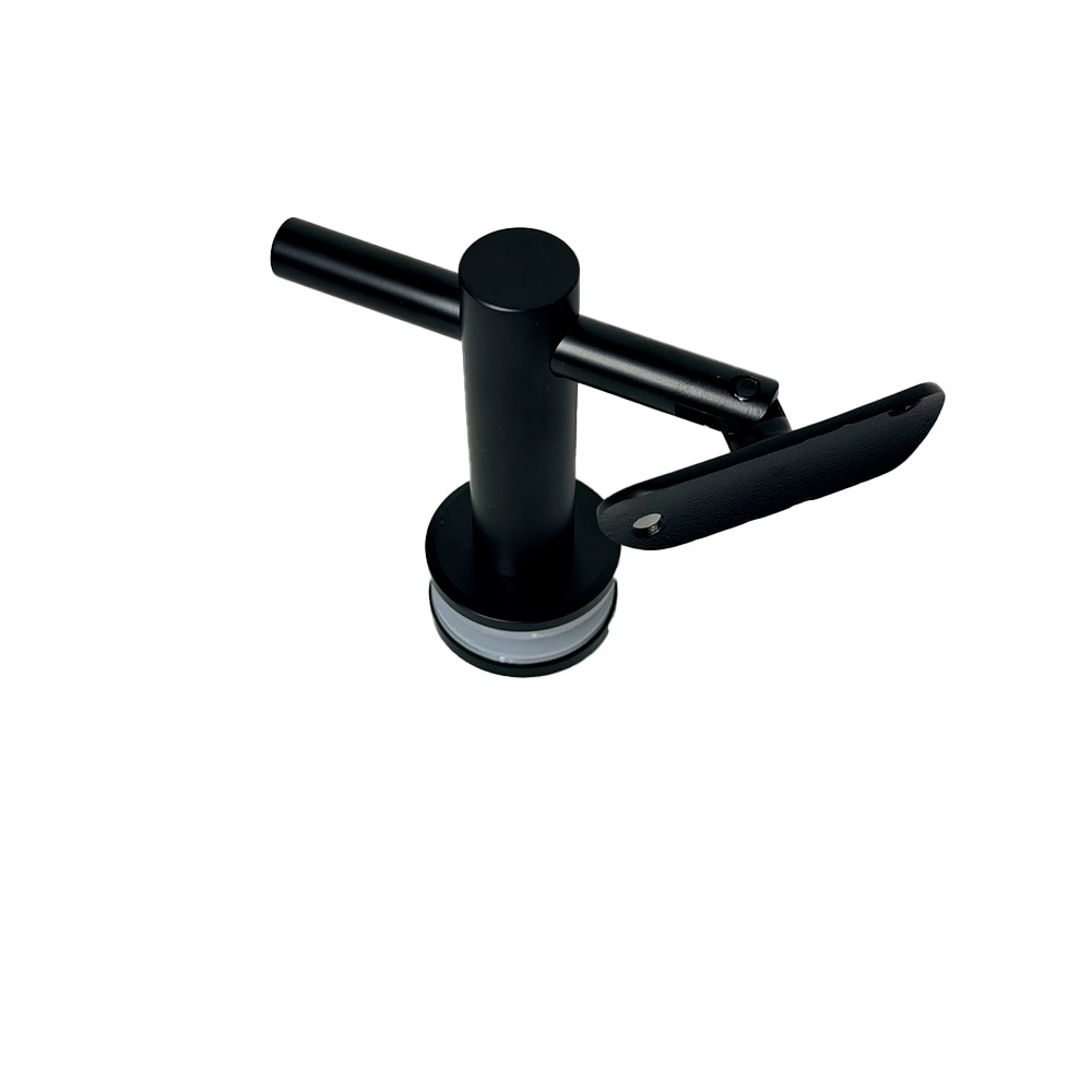 SOPORTE VIDRIO-PASAMANOS NEGRO ACERO INOXIDABLE 304