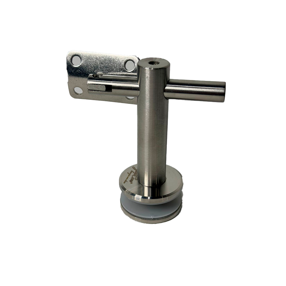 SOPORTE VIDRIO-PASAMANOS SATIN ACERO INOXIDABLE 304