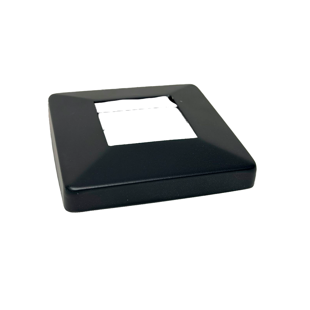 TAPA DE BASE PARA BRIDA CUADRADA DE 50*50MM NEGRO ACERO INOXIDABLE 304