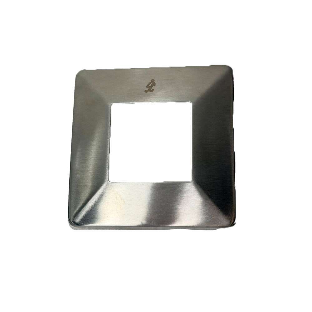 TAPA DE BASE PARA BRIDA CUADRADA DE 50*50MM SATIN ACERO INOXIDABLE 304