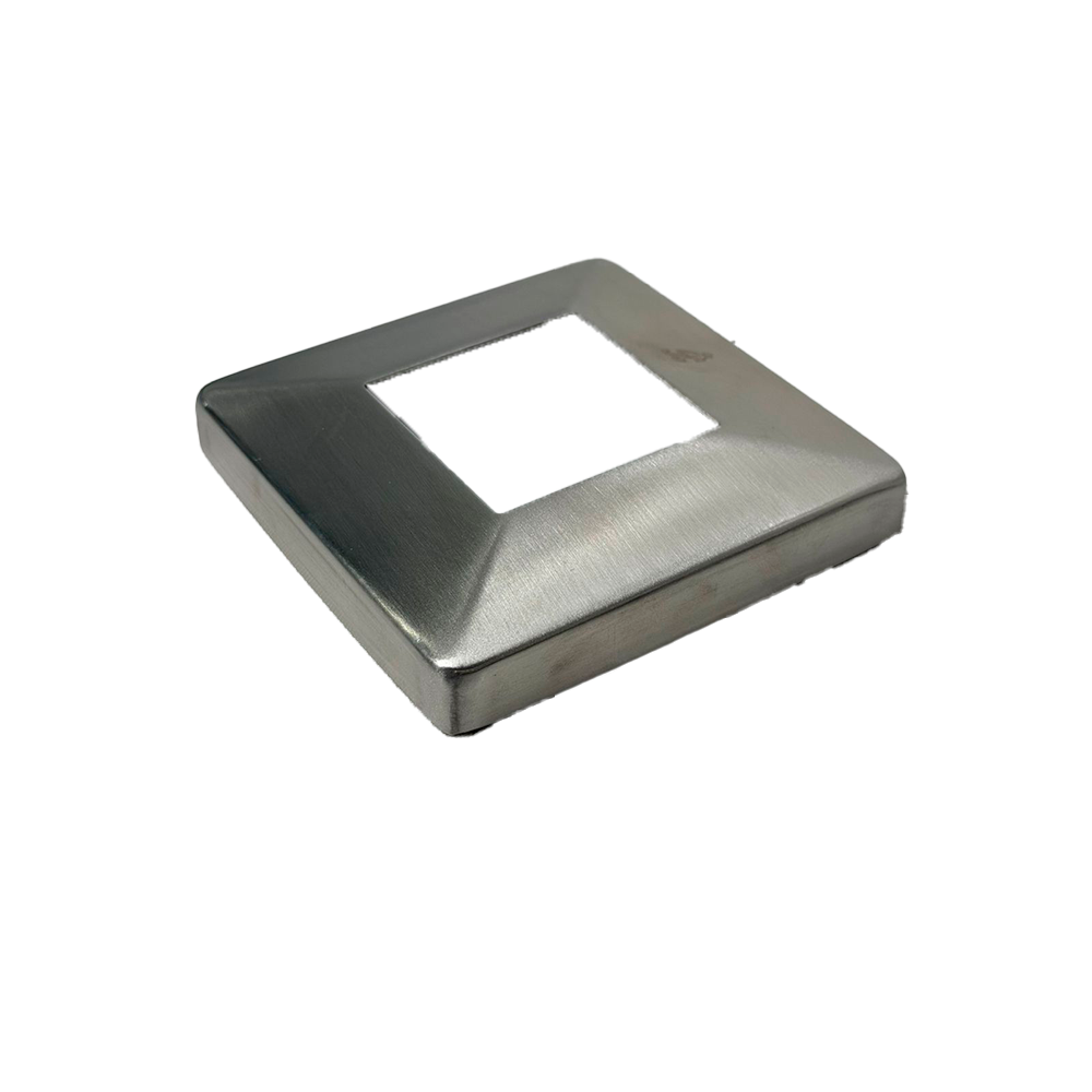 TAPA DE BASE PARA BRIDA CUADRADA DE 50*50MM SATIN ACERO INOXIDABLE 304