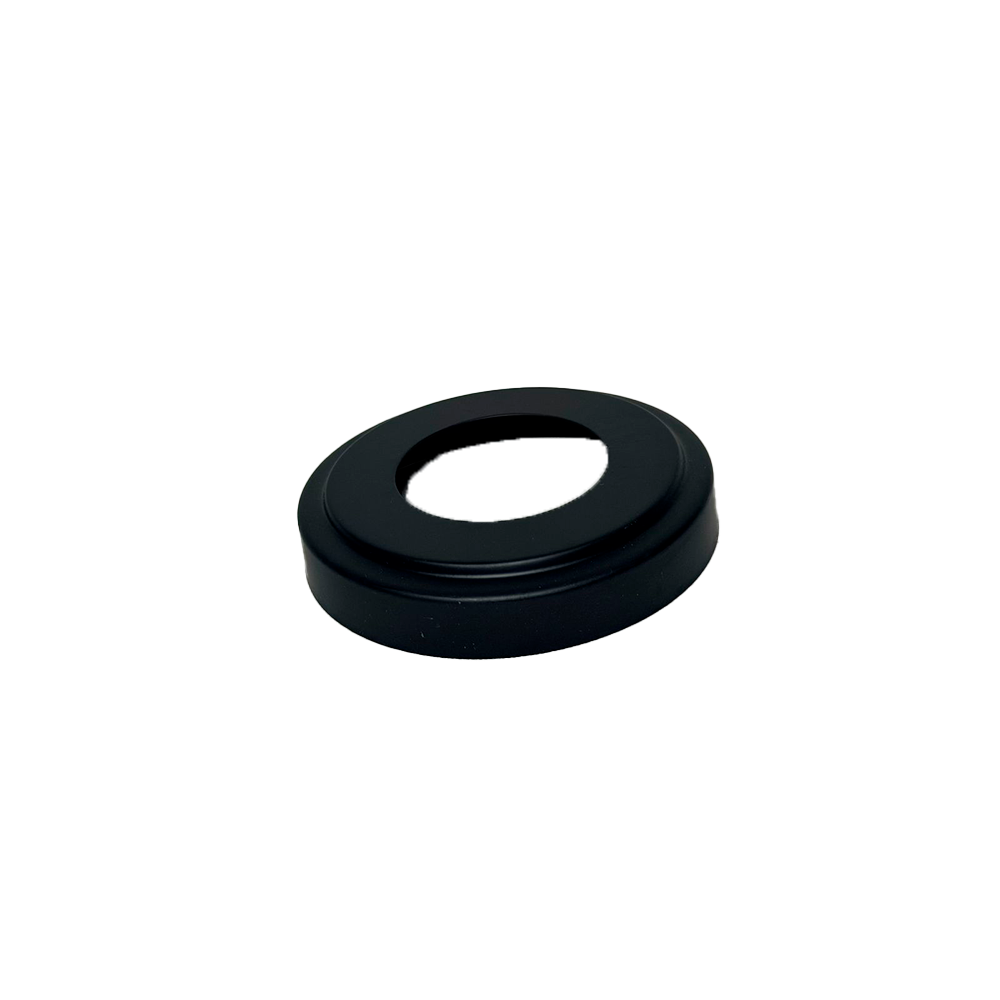 TAPA DE BASE PARA BRIDA 2 CON RELIEVE NEGRO ACERO INOXIDABLE 304