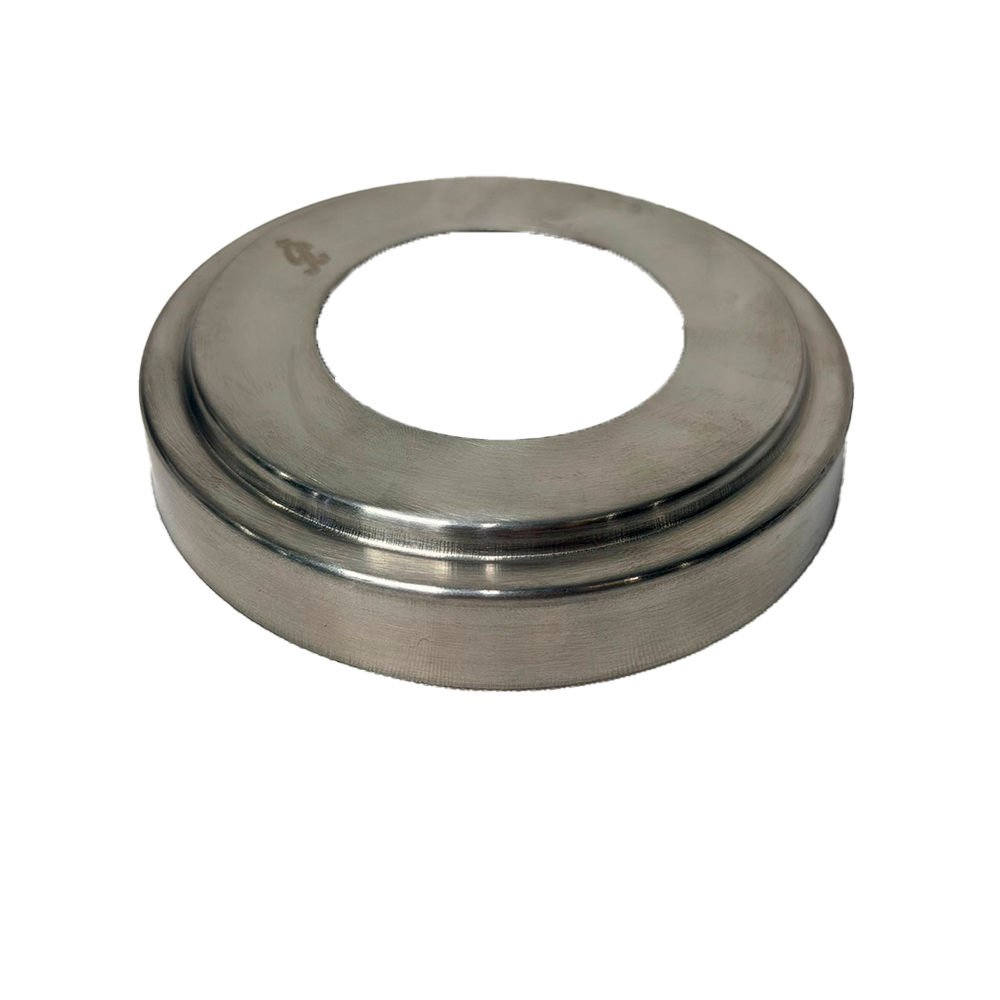 TAPA DE BASE PARA BRIDA 1 1/2 CON RELIEVE SATIN ACERO INOXIDABLE 304