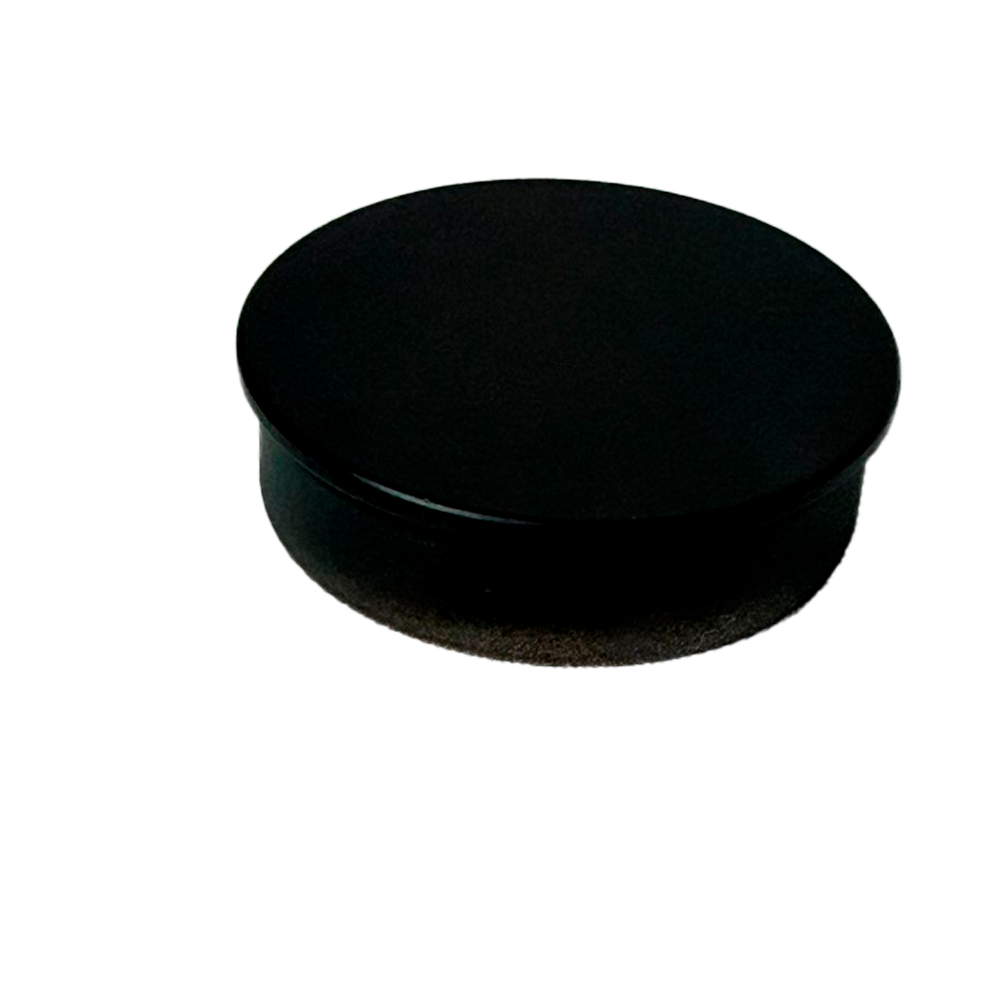 TAPA PLANA PARA TUBO 2 NEGRO ACERO INOXIDABLE 304