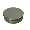 TAPA PLANA PARA TUBO 2 SATIN ACERO INOXIDABLE 304