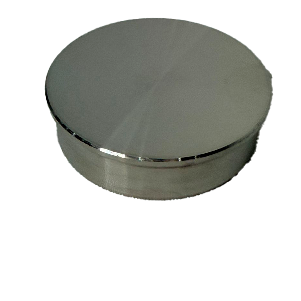 TAPA PLANA PARA TUBO 1 1/2 SATIN ACERO INOXIDABLE 304