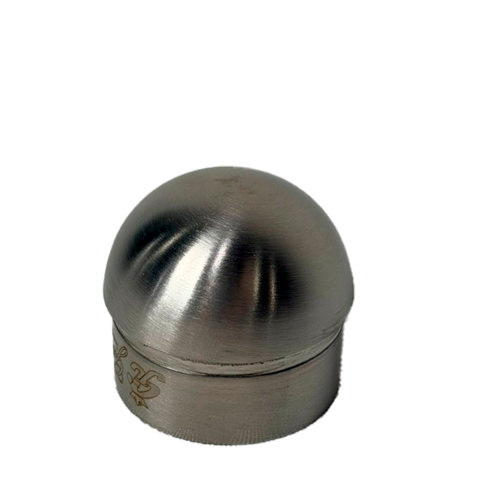 TAPA REDONDA PARA TUBO 1 1/2 SATIN ACERO INOXIDABLE 304