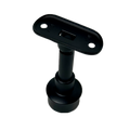 TAPA CON BASE PARA TUBO 2 NEGRO ACERO INOXIDABLE 304 MOVIBLE Y AJUSTABLE