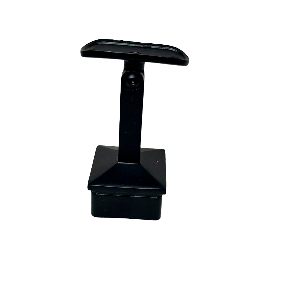 TAPA CON BASE PARA TUBO CUADRADO DE 50MM NEGRO ACERO INOXIDABLE 304