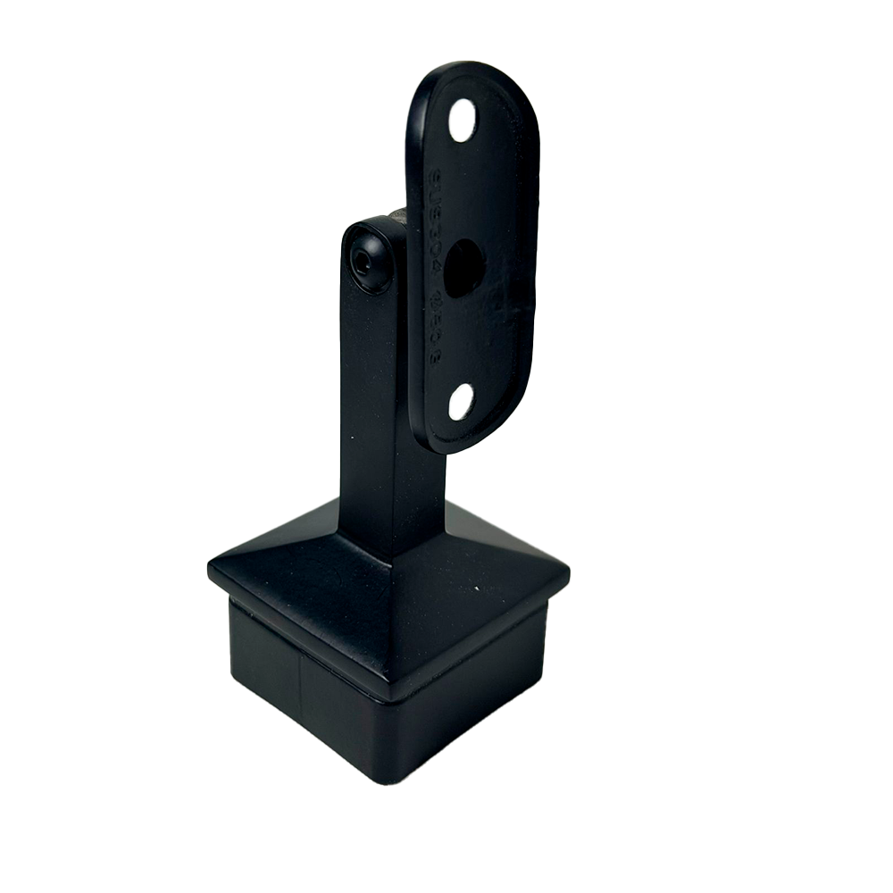 TAPA CON BASE PARA TUBO CUADRADO DE 50MM NEGRO ACERO INOXIDABLE 304
