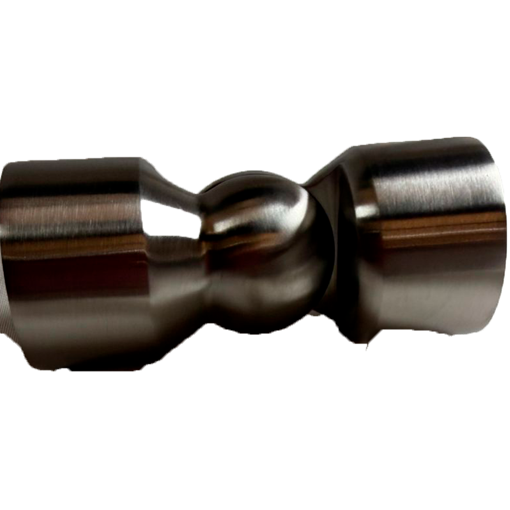 UNION ARTICULADA REDONDA PARA TUBO 1 1/2 SATIN ACERO INOXIDABLE 304