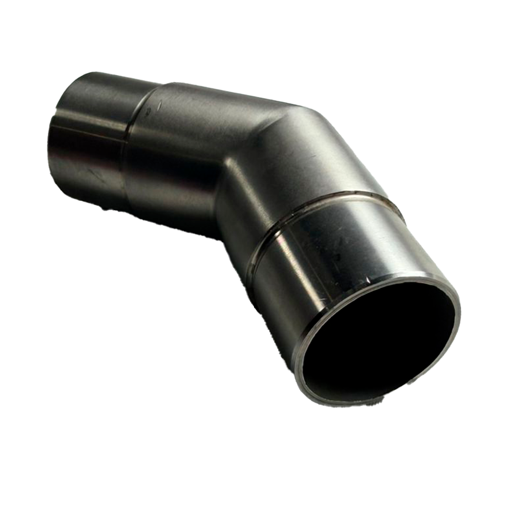 UNION DE 135° PARA TUBO 2 SATIN ACERO INOXIDABLE 304