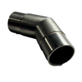 UNION DE 135° PARA TUBO 2 SATIN ACERO INOXIDABLE 304