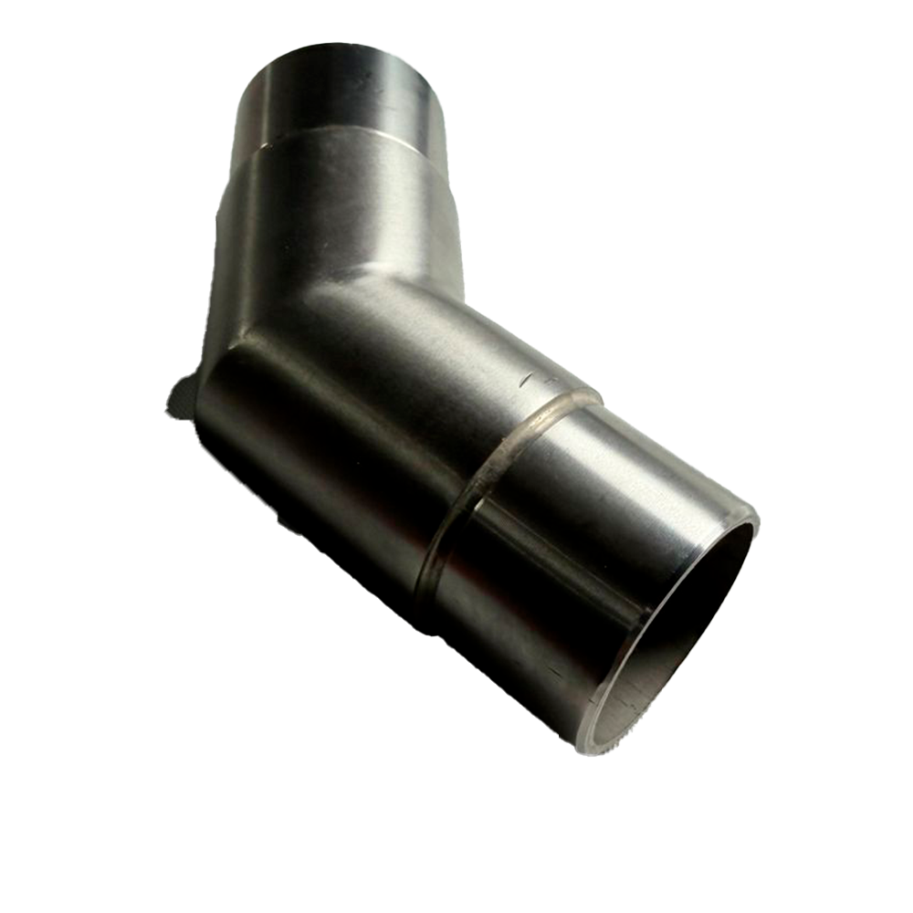UNION DE 135° PARA TUBO 2 SATIN ACERO INOXIDABLE 304