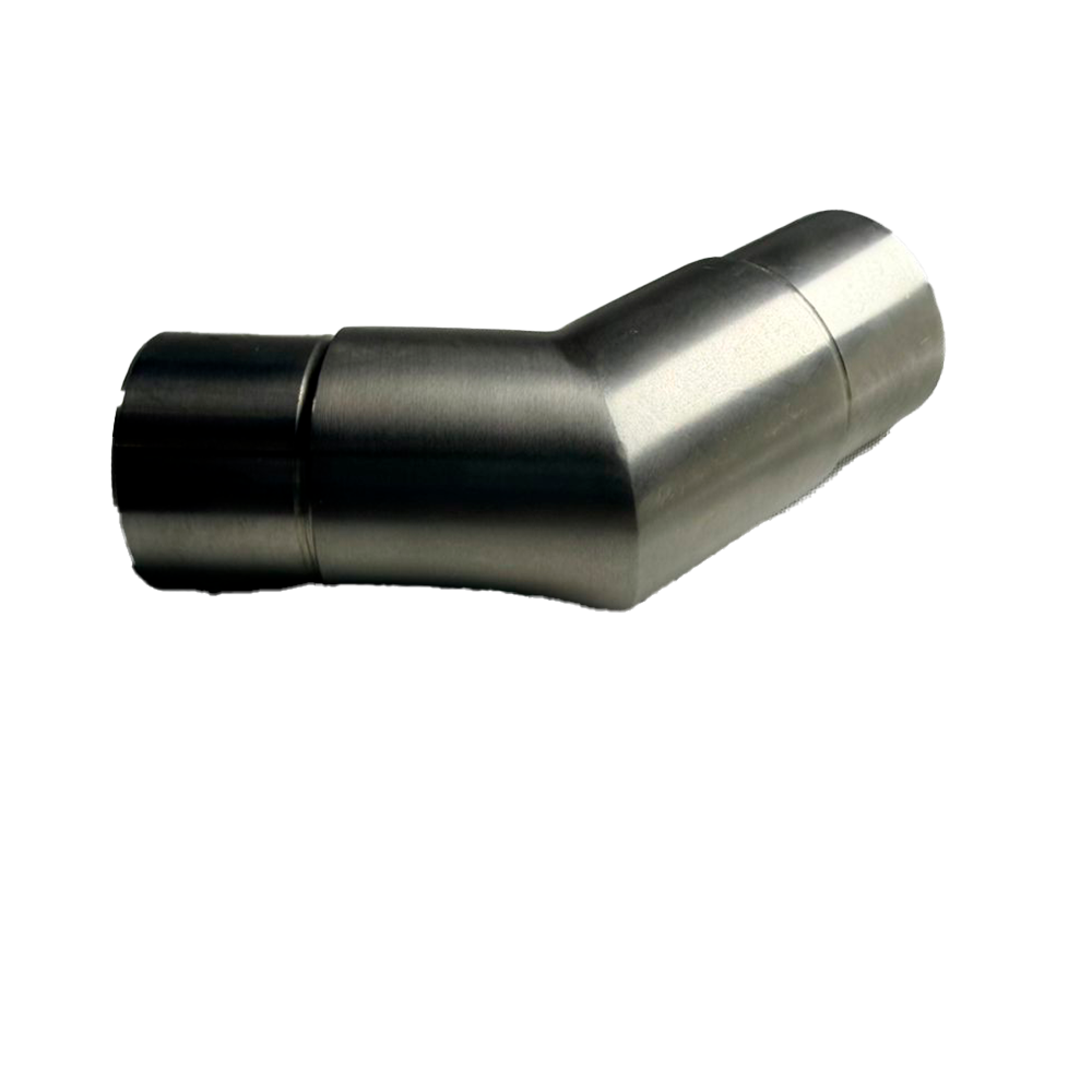 UNION DE 135° PARA TUBO 2 SATIN ACERO INOXIDABLE 304