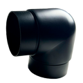 UNION DE 90° PARA TUBO 1 1/2 NEGRO ACERO INOXIDABLE 304
