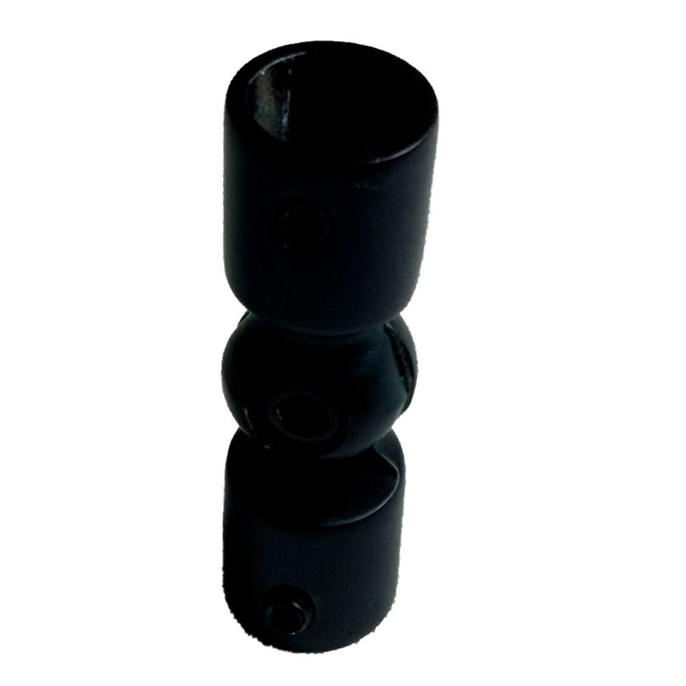 UNION ARTICULADA PARA VARILLA SOLIDA DE 1/2 NEGRO ACERO INOXIDABLE 304