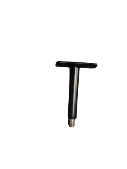 VELA CON ROSCA PARA PASAMANOS TUBO 2 CON BASE MOVIBLE NEGRO ACERO INOXIDABLE 304