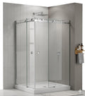 CANCEL DE BAÑO EN ESCUADRA DE 1X1 SATIN ACERO INOXIDABLE 304