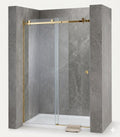 CANCEL DE BAÑO CORREDIZO 1.50 MTS ORO MATE ZAMAC