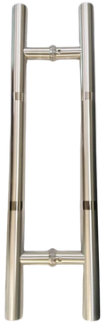 JALADERA TIPO H COMBINADA 45CM SATIN ACERO INOXIDABLE 201