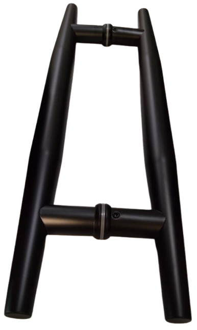 JALADERA TIPO H PUNTA 45CM NEGRO ACERO INOXIDABLE 201
