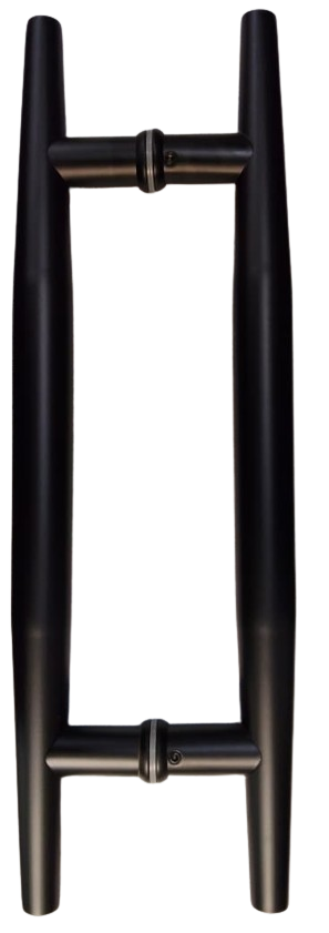 JALADERA TIPO H PUNTA 45CM NEGRO ACERO INOXIDABLE 201