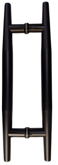 JALADERA TIPO H PUNTA 45CM NEGRO ACERO INOXIDABLE 201