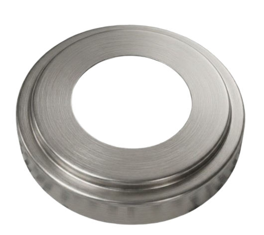 TAPA DE BASE PARA BRIDA 2 CON RELIEVE SATIN ACERO INOXIDABLE 304