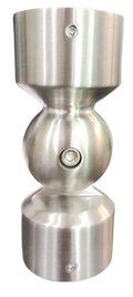 UNION ARTICULADA REDONDA PARA TUBO 1 1/2 SATIN ACERO INOXIDABLE 304