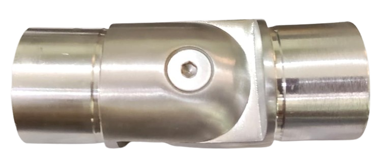 UNION ARTICULADA PARA TUBO 2 SATIN ACERO INOXIDABLE 304