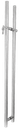 JALADERA TIPO H CON CHAPA 150CM SATIN ACERO INOXIDABLE 304