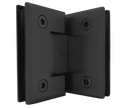 BISAGRA VIDRIO A VIDRIO 90° NEGRO ACERO INOXIDABLE 304