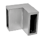 UNION EN ESCUADRA PARA CANCEL DE BAÑO SATIN ACERO INOXIDABLE 304