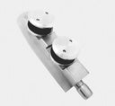 HERRAJE ALEMAN SENCILLO CON PIVOTE SATIN ACERO INOXIDABLE 304