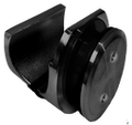 SOPORTE BARRA A VIDRIO SISTEMA COLGANTE NEGRO ACERO INOXIDABLE 304